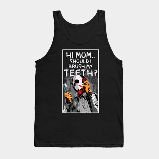 Jason On Phone Tank Top by kladenko